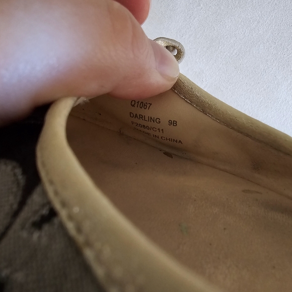 Coach Poppy Darling gray logo pattern ballet flats size 9B - Picture 8 of 8
